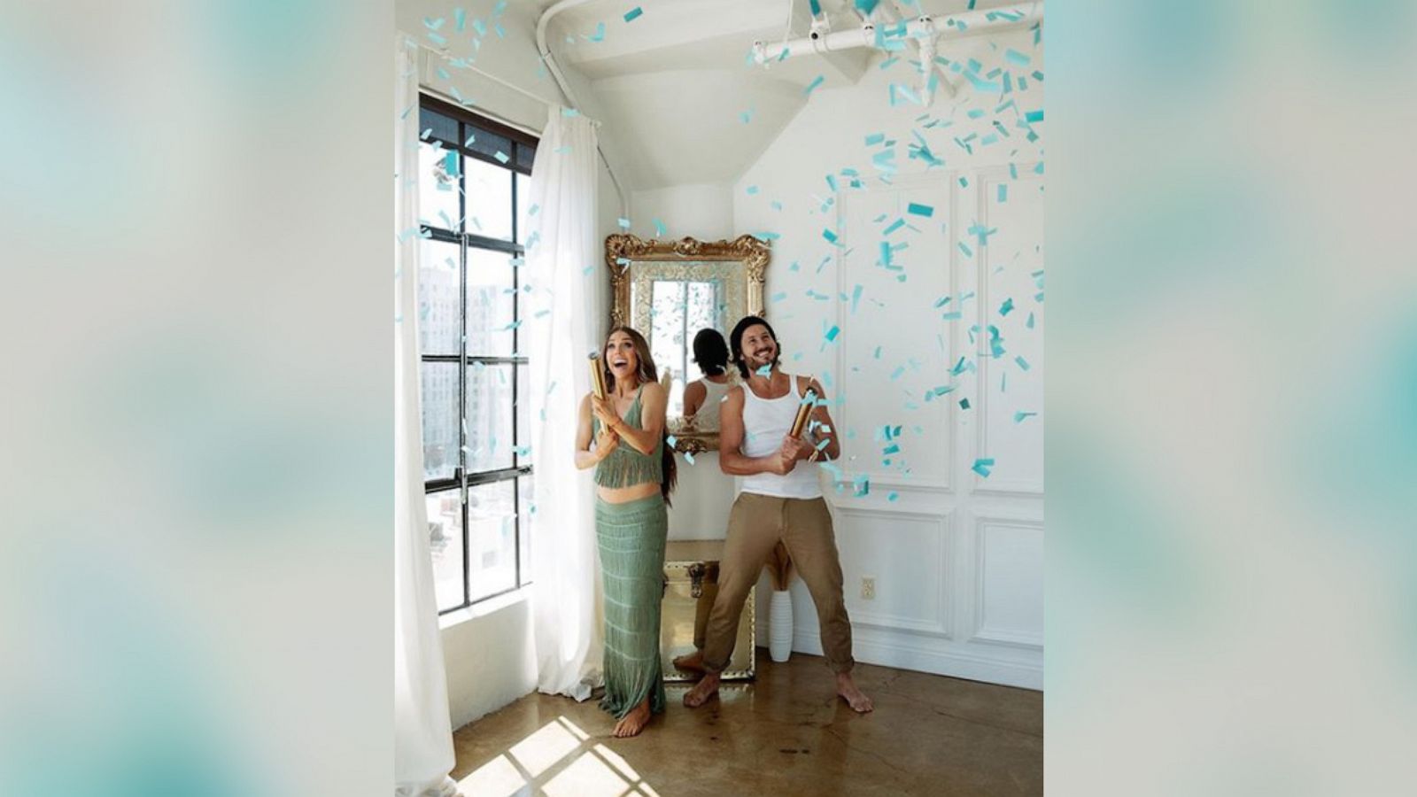 'DWTS' stars Jenna Johnson, Val Chmerkovskiy reveal sex of 1st child in  sweet photo shoot - Good Morning America
