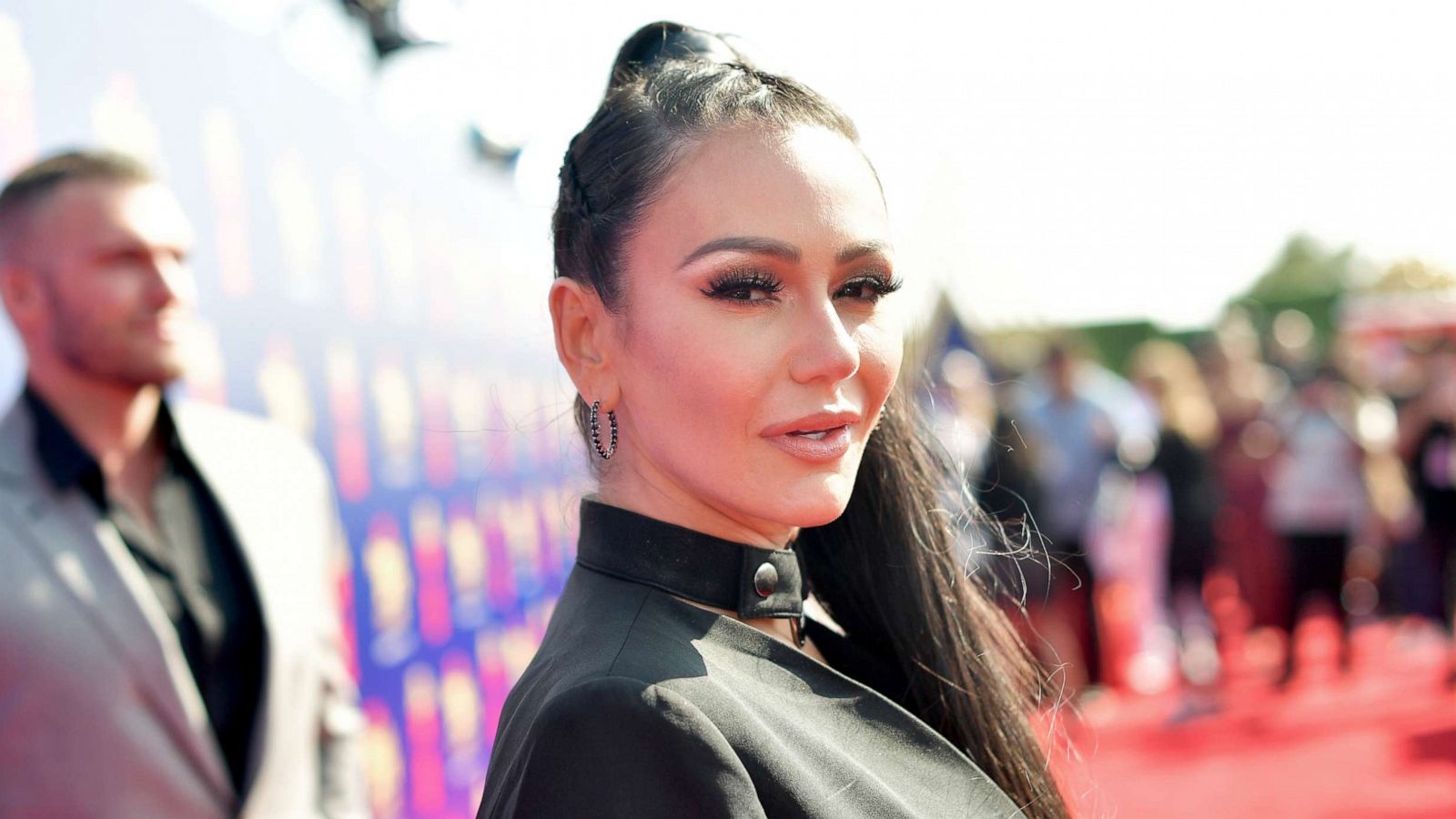 PHOTO: Jenni 'JWoww' Farley attends the 2019 MTV Movie and TV Awards at Barker Hangar on June 15, 2019, in Santa Monica, Calif.