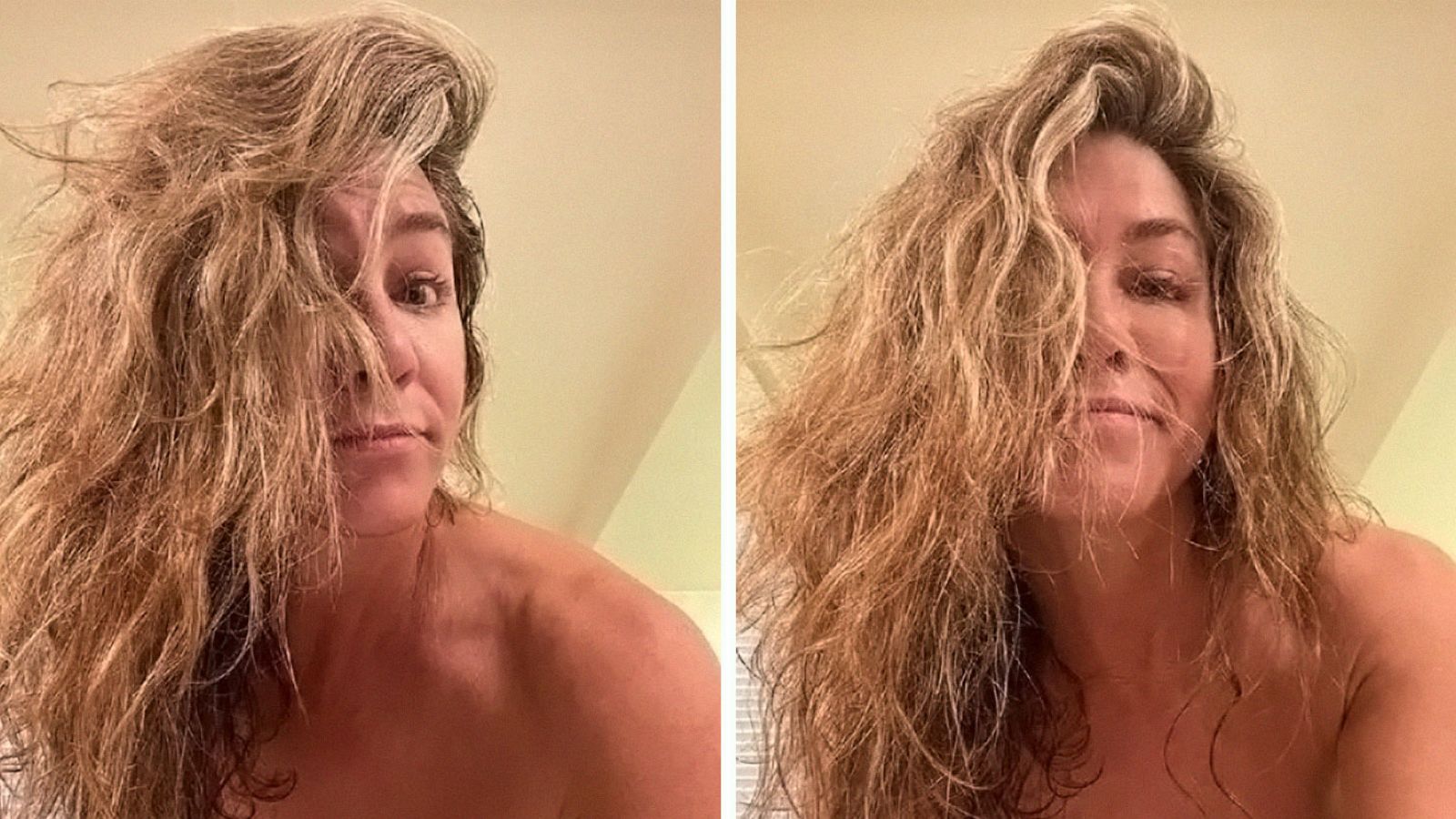 Jennifer Aniston Porn Xnxx - Jennifer Aniston shows off bare-faced beauty and 'humidity' hair - Good  Morning America