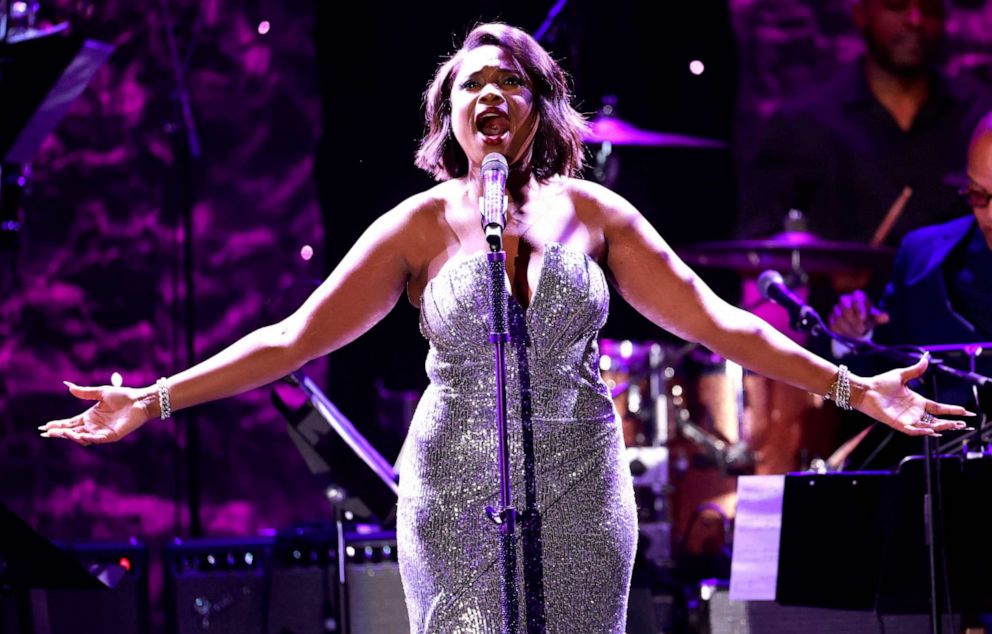 PHOTO: Jennifer Hudson performs during the Recording Academy and Clive Davis pre-Grammy gala, Feb. 4, 2023, in Beverly Hills, Calif.