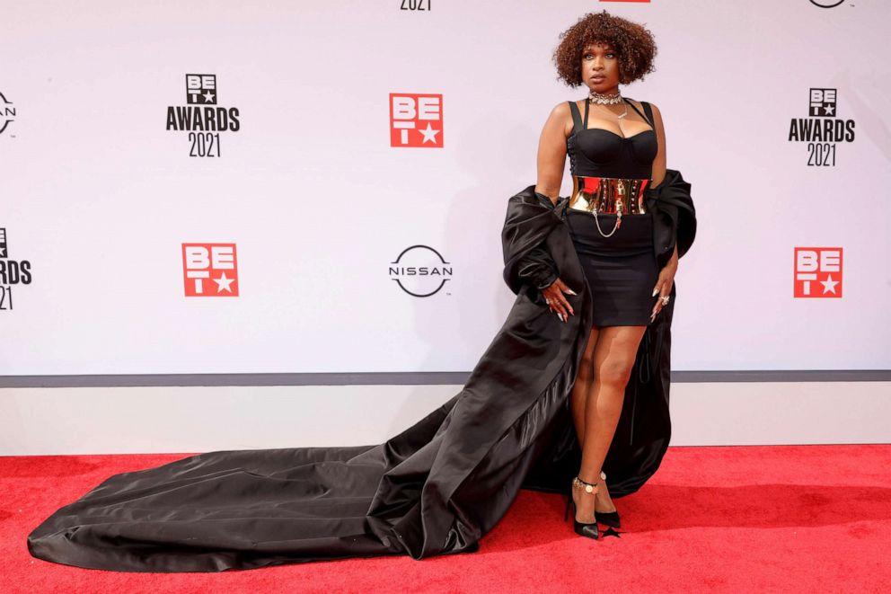 PHOTO: Jennifer Hudson attends the BET Awards 2021 at Microsoft Theater on June 27, 2021 in Los Angeles.