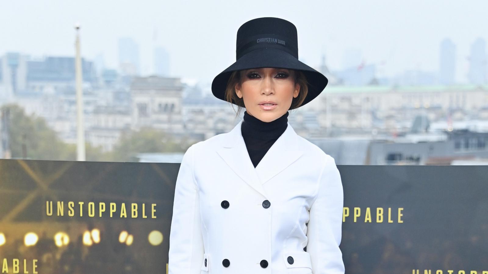 PHOTO: Jennifer Lopez attends the London photocall for "Unstoppable" on Nov. 7, 2024 in London.