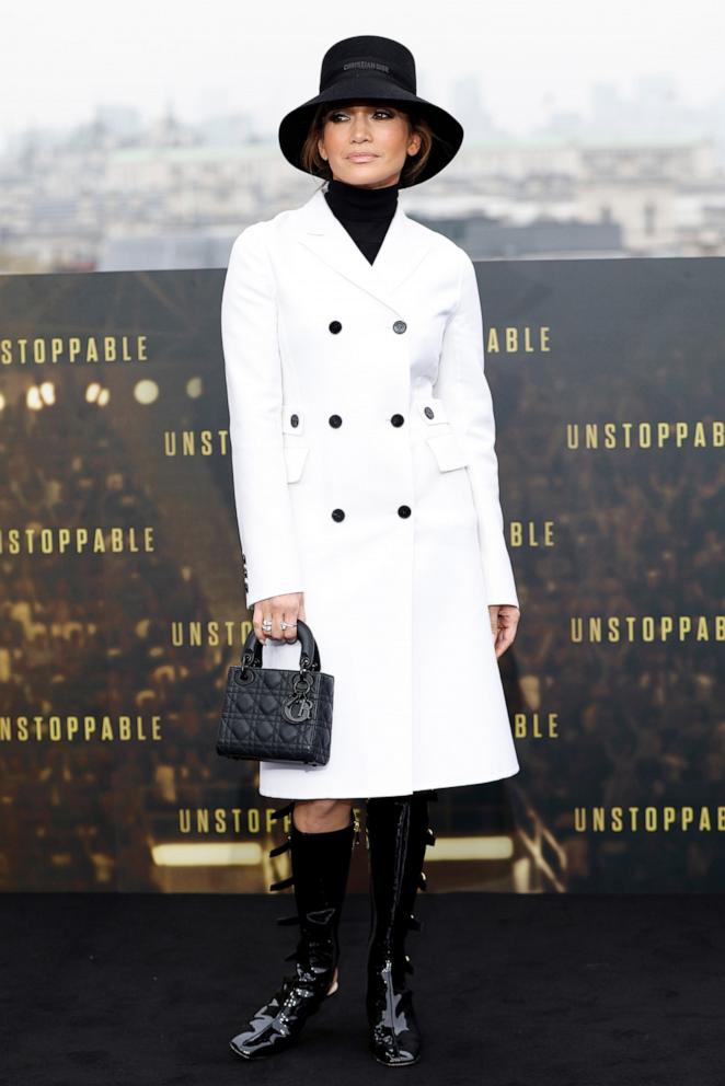 PHOTO: Jennifer Lopez attends the London photocall for "Unstoppable" on Nov. 7, 2024 in London.