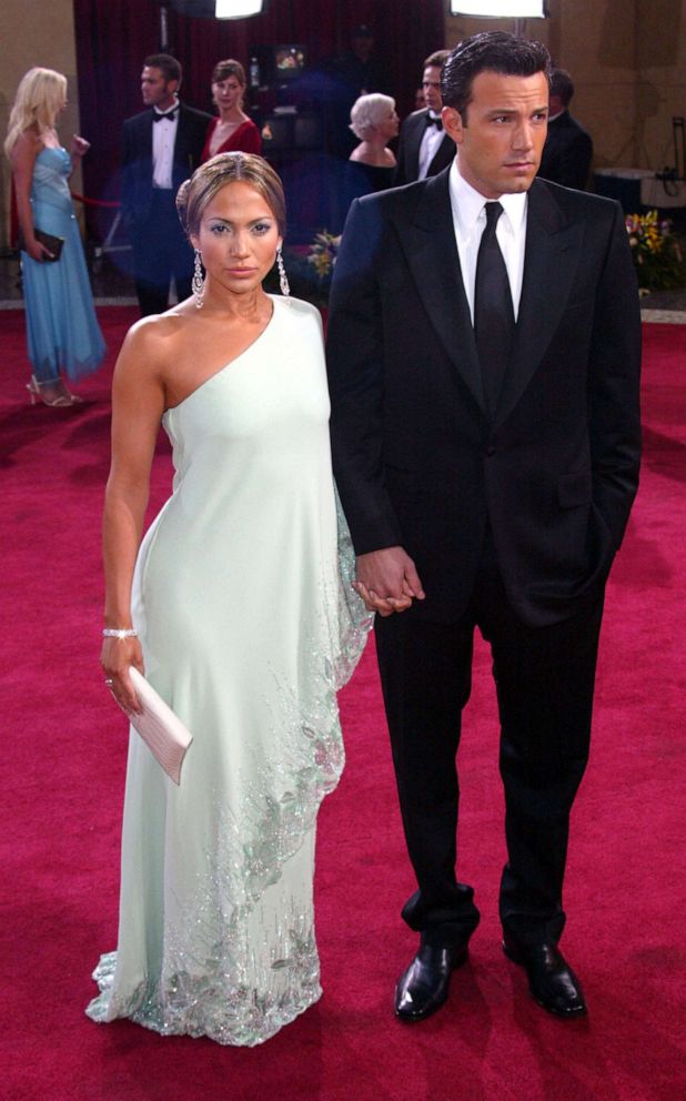 PHOTO: In this March 23, 2003, file photo, Jennifer Lopez and Ben Affleck attend the 75th Annual Academy Awards in Hollywood, Calif.