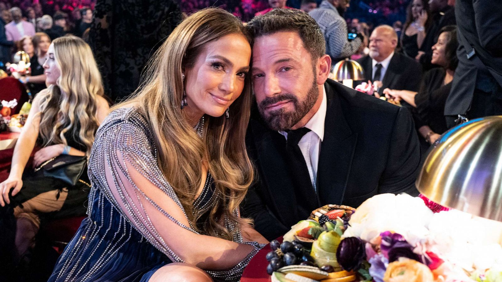 PHOTO: Jennifer Lopez and Ben Affleck seen during the 65th GRAMMY Awards at Crypto.com Arena, Fe. 5, 2023 in Los Angeles.