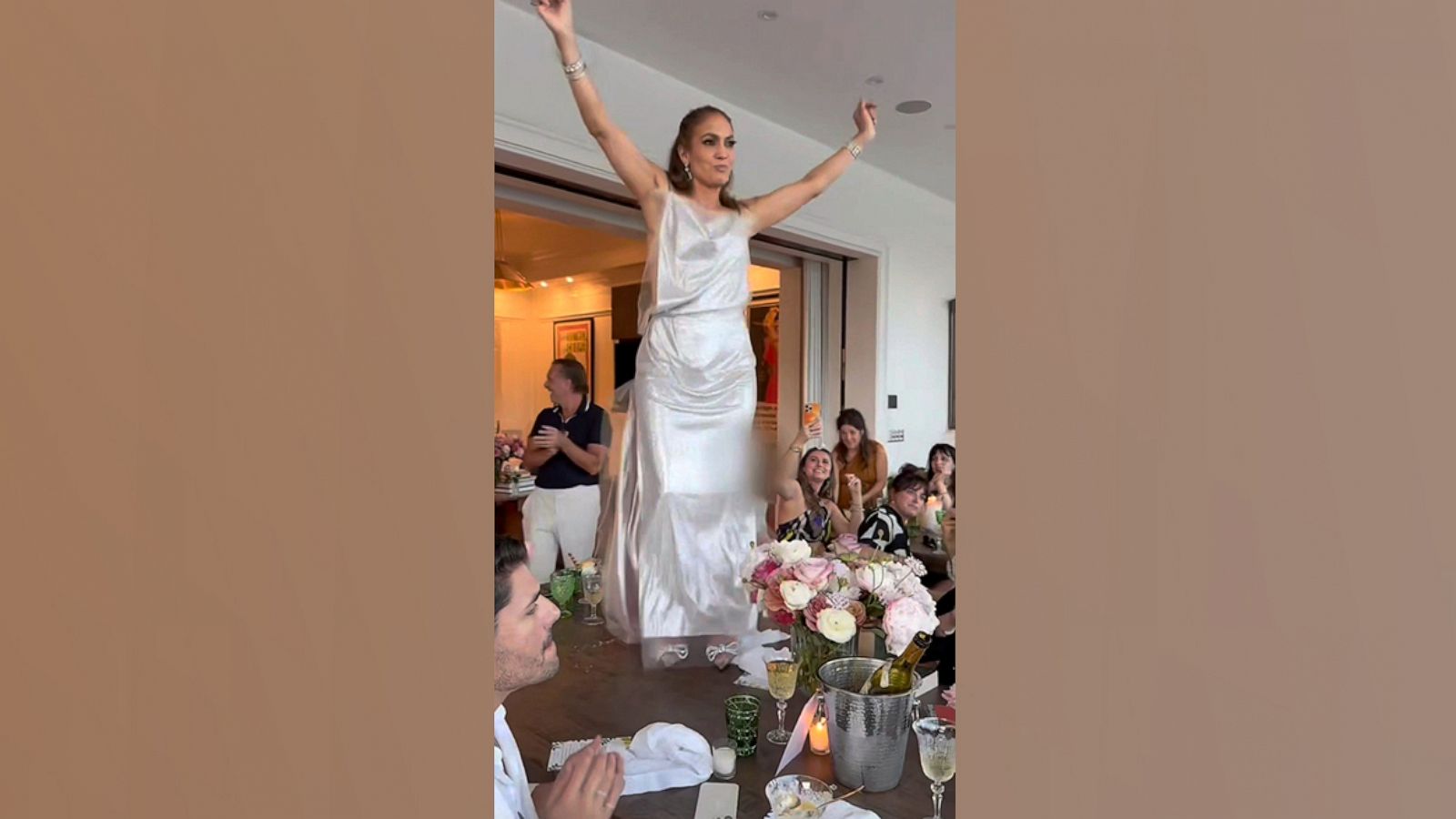 PHOTO: Jennifer Lopez celebrates her birthday in a screen grab from a video posted on her "On the JLo" newsletter on July 31, 2023.