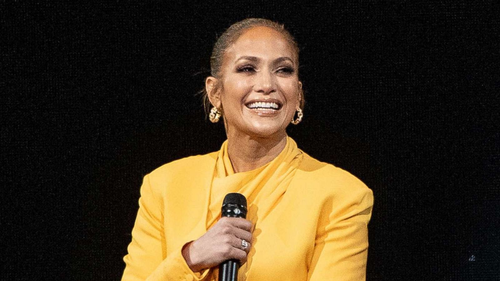 PHOTO: Jennifer Lopez speaks onstage during an event on Feb. 29, 2020, in Inglewood, Calif.