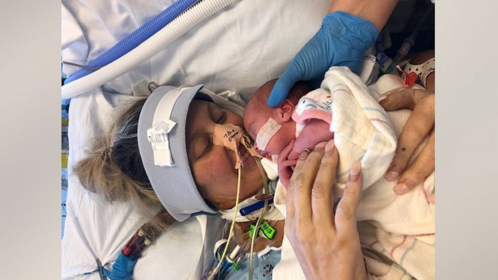 PHOTO: Jennifer Nash holds her newborn daughter Pressley Marie for the first time.