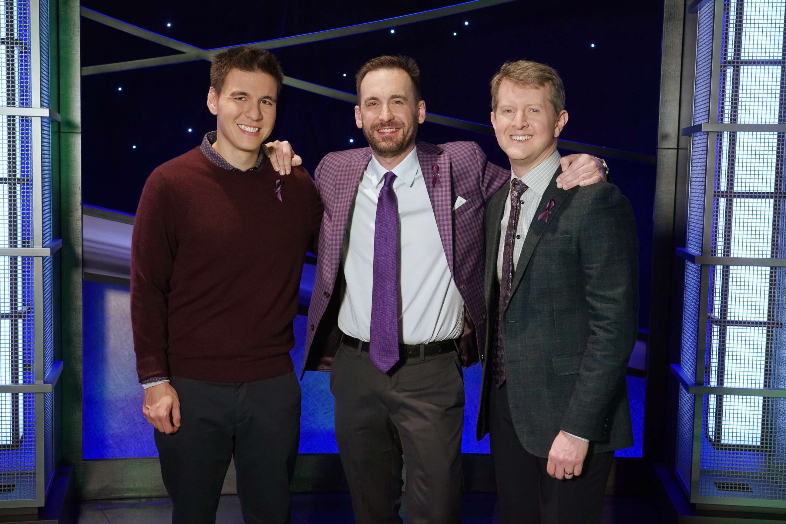 PHOTO: "JEOPARDY! The Greatest of All Time" contestants, from left, James Holzhauer, Brad Rutter and Ken Jennings.