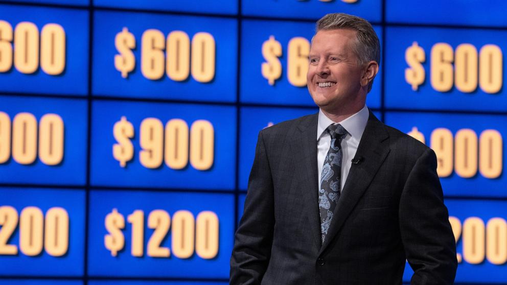 PHOTO: Celebrity Jeopardy with host Ken Jennings.