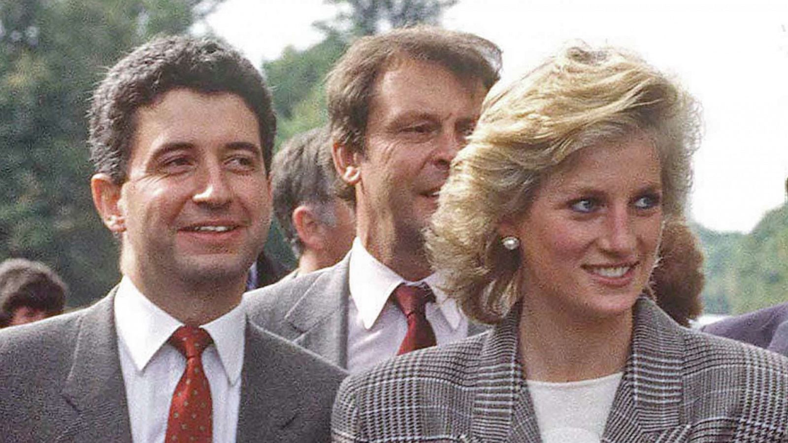 PHOTO: FILE - Princess Diana With Her Private Secretary Patrick Jephson At The Burghley Horse Trials Stamford, lincolnshire