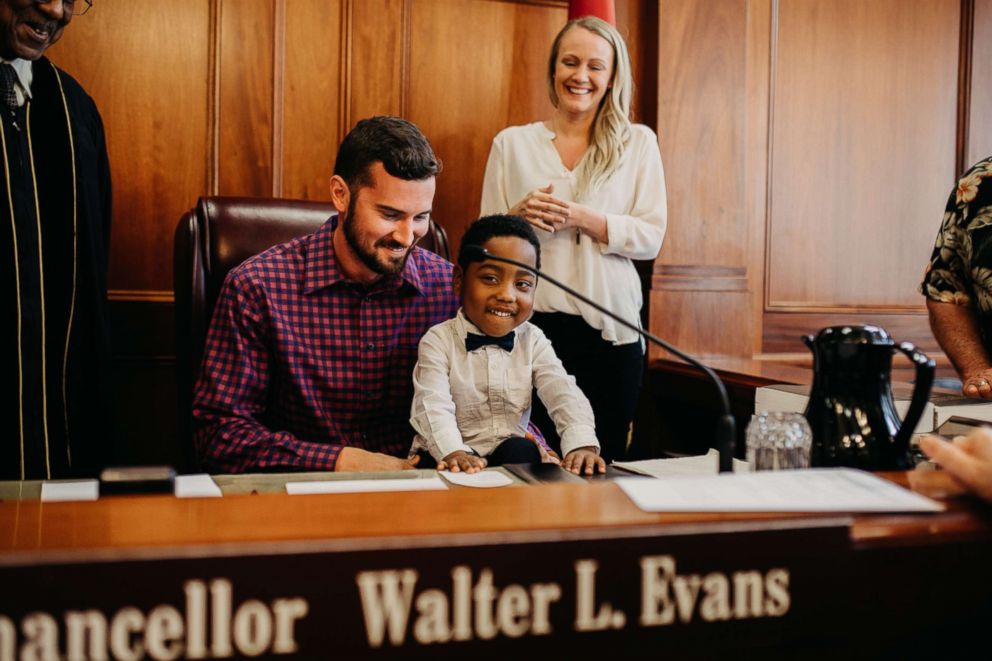 PHOTO: Jeremiah Dickerson, 4, was officially adopted on July 16, 2018 by Cole and Jordan Dickerson of Memphis, Tenn.