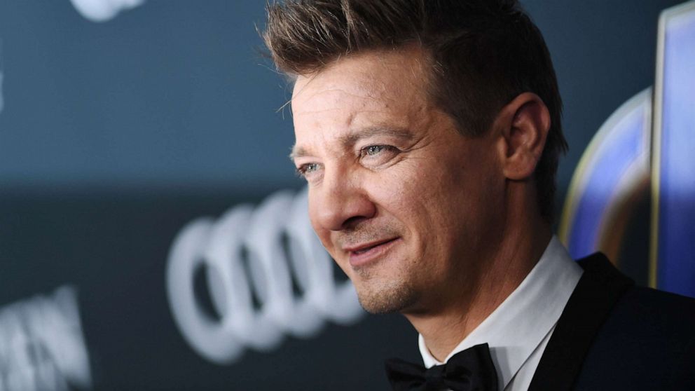 PHOTO: In this file photo taken on April 22, 2019, actor Jeremy Renner arrives for the World premiere of Marvel Studios' "Avengers: Endgame" at the Los Angeles Convention Center in Los Angeles.