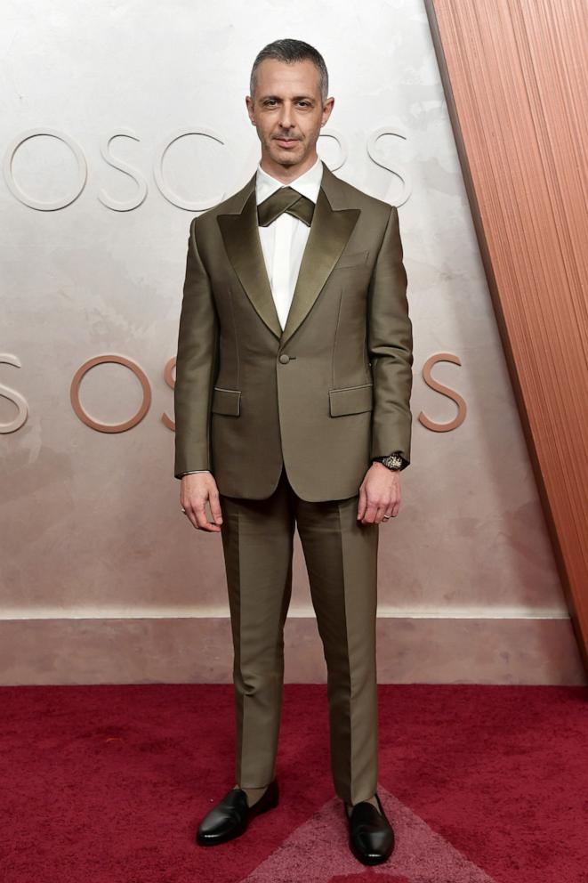 PHOTO: Jeremy Strong arrives at the Oscars, March 2, 2025, in Los Angeles. 