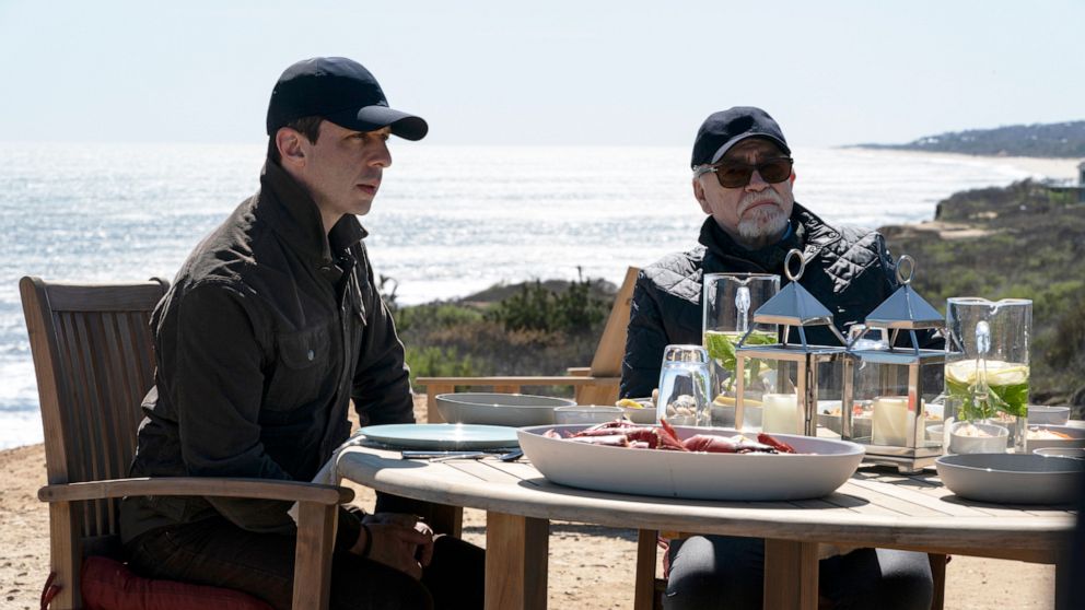 PHOTO: Jeremy Strong and Brian Cox are shown in a scene from "Succession."