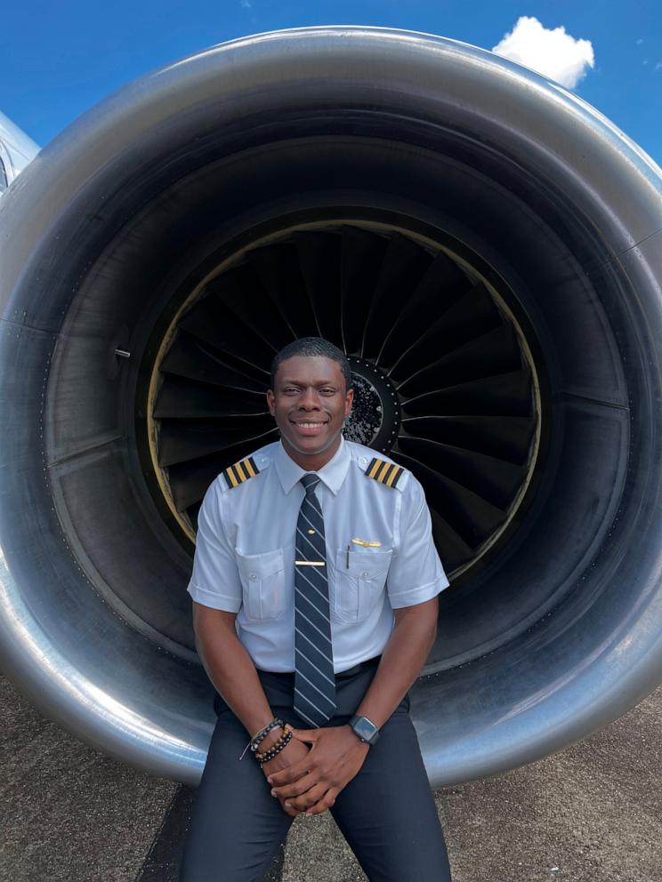 PHOTO: Jerome Lawrence credits his parents for their support in helping him achieve his goal of becoming a pilot.