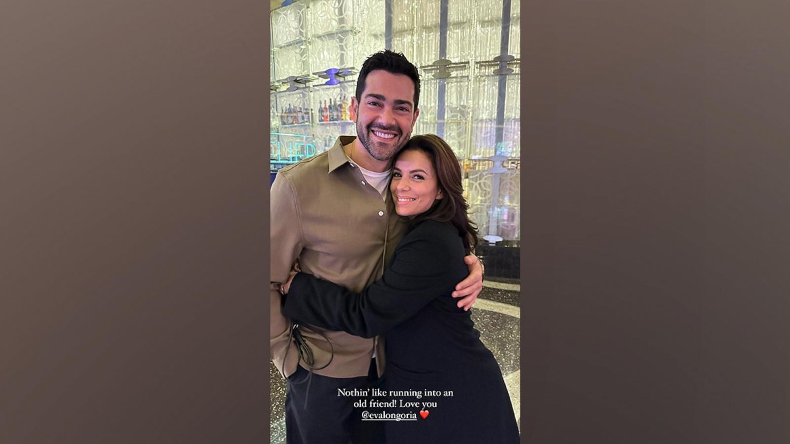 PHOTO: "Desperate Housewives" co-stars Jesse Metcalfe and Eva Longoria in a photo Metcalfe shared to an Instagram story on Jan. 8, 2024.