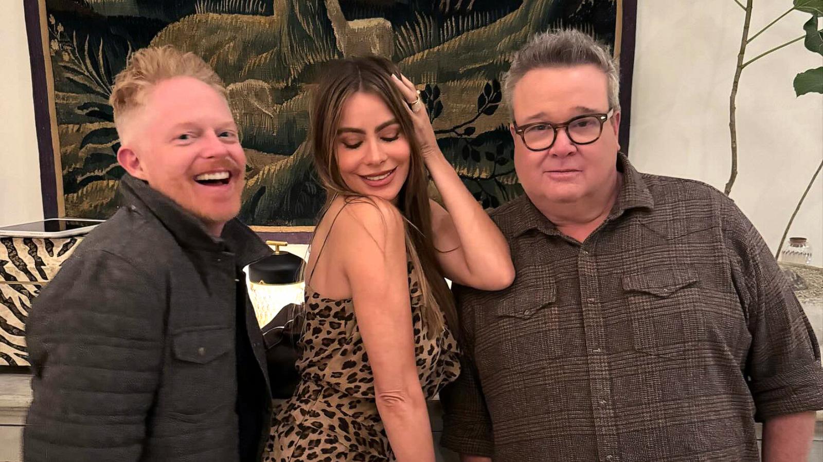 PHOTO: Jesse Tyler Ferguson, Sofia Vergara and Eric Stonestreet are shown in a photo posted to Jesse Tyler Ferguson's Instagram on Nov. 16, 2023.