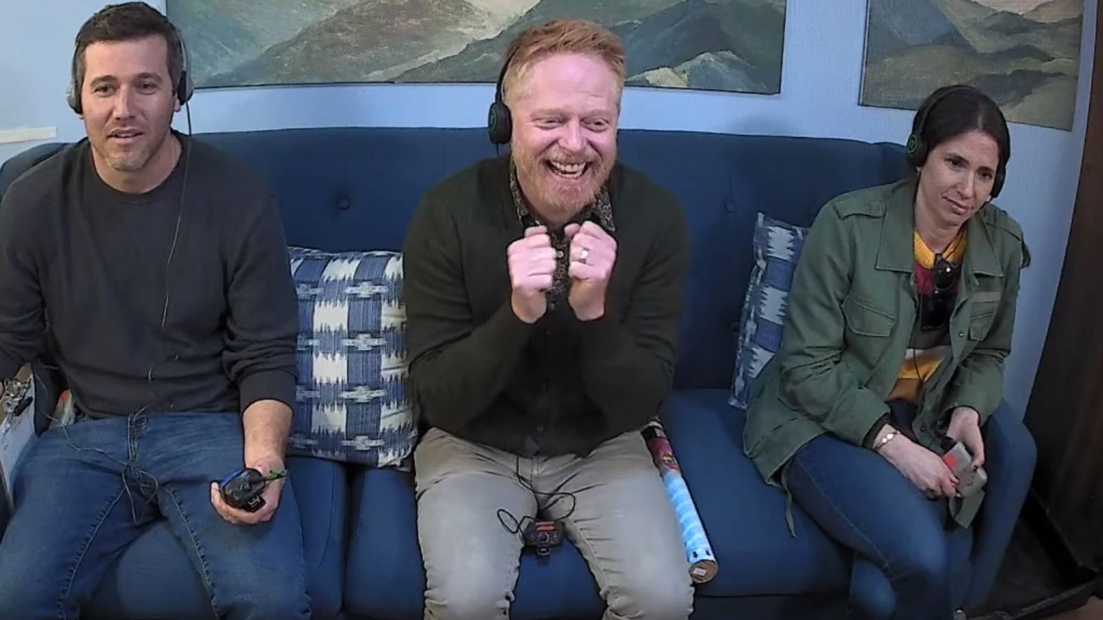 PHOTO: Jesse Tyler Ferguson appears on a video while pranking Eric Stonestreet.