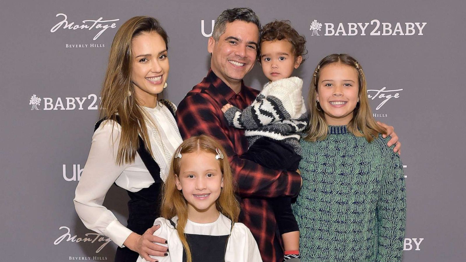 PHOTO: In this Dec. 15, 2019, file photo, Jessica Alba, Haven Garner Warren, Cash Warren, Hayes Alba Warren and Honor Marie Warren attend The Baby2Baby Holiday Party in Beverly Hills, Calif.