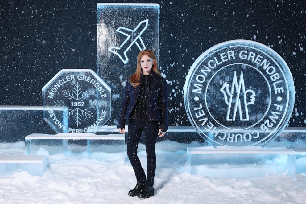 PHOTO: Jessica Chastain attends the Moncler Grenoble Fall/Winter 2025 Show on March 15, 2025 in Courchevel, France.