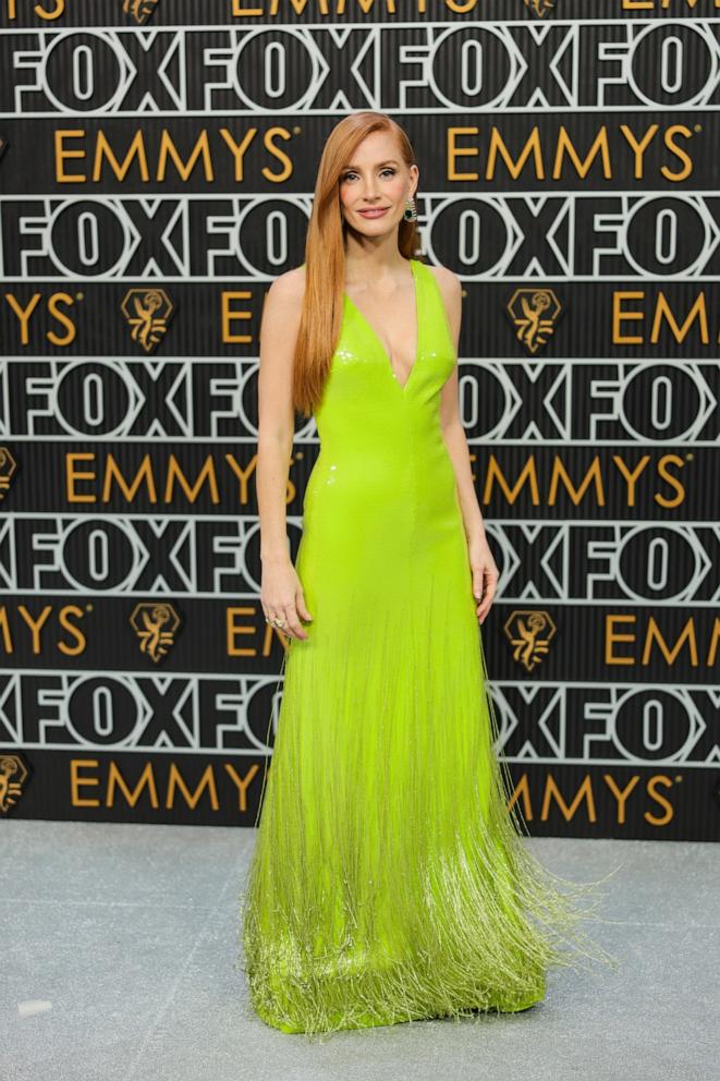 PHOTO: Jessica Chastain attends the 75th Primetime Emmy Awards at Peacock Theater on Jan. 15, 2024 in Los Angeles.