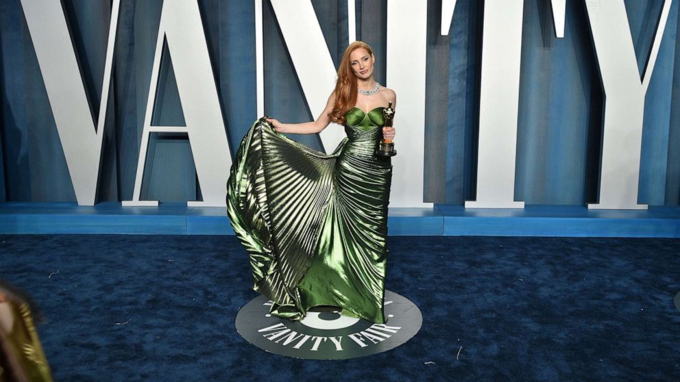 Oscars 2022 after-party fashion: Jessica Chastain, Zendaya, Hailey Bieber  and more - ABC News
