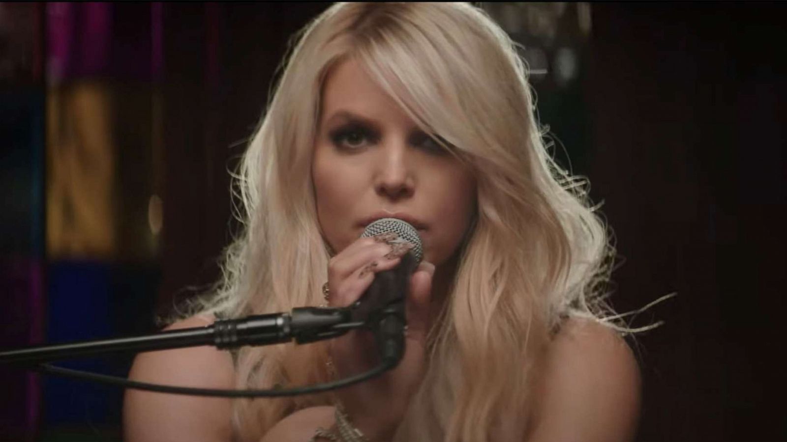 PHOTO: In this screen grab, Jessica Simpson appears in her latest music video for the song "Particles."