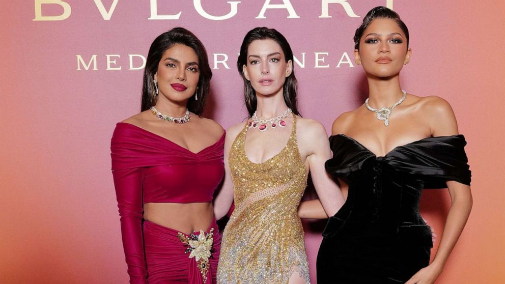 Priyanka Chopra, Anne Hathaway, and Zendaya make for a stunning trio in  Venice