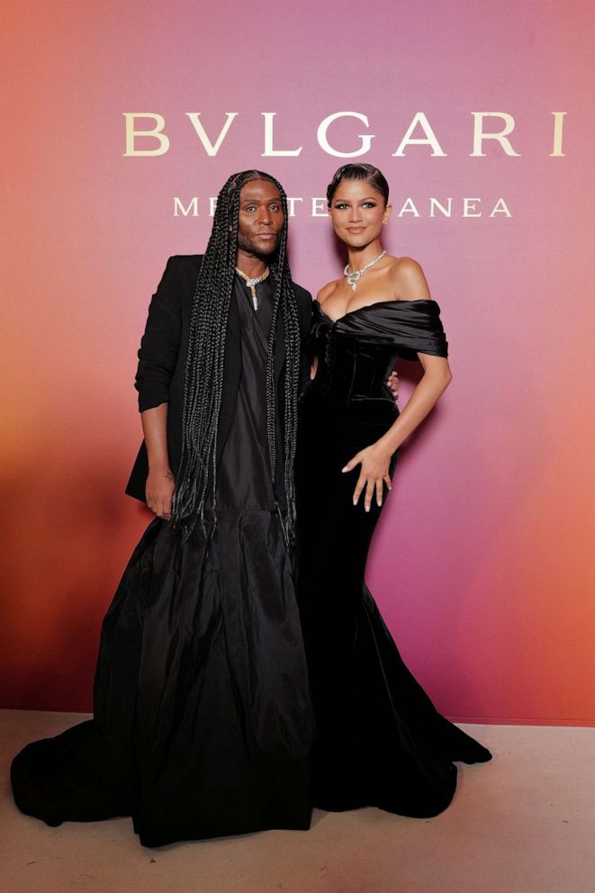 PHOTO: Law Roach and Zendaya attend the "Bulgari Mediterranea High Jewelry" event at Palazzo Ducale on May 16, 2023 in Venice.