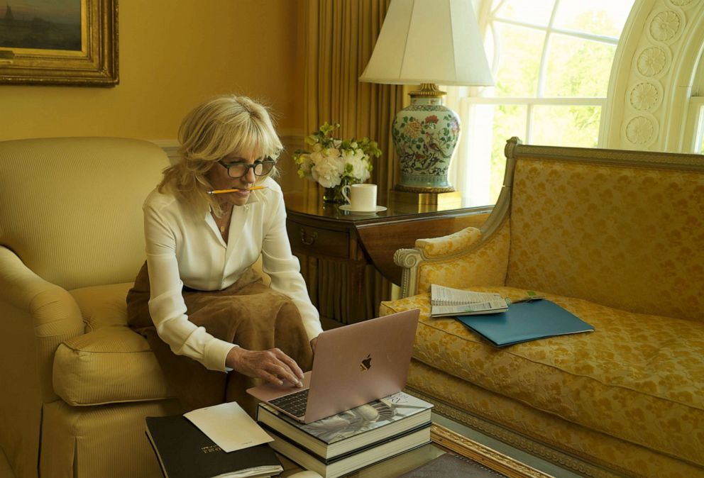 PHOTO: First lady Jill Biden in the August 2021 issue of Vogue Magazine.