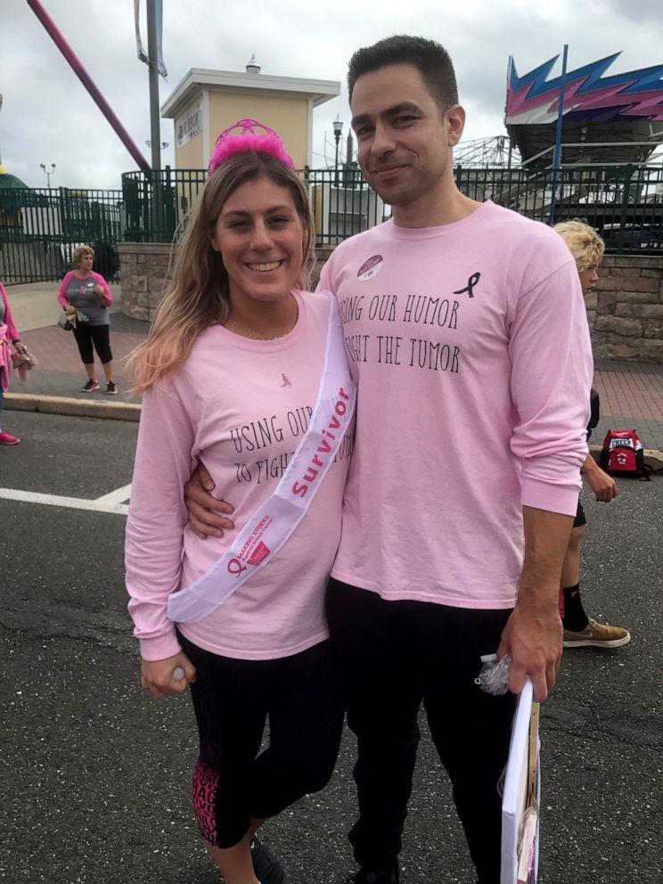 PHOTO: Jillian Hanson gave her boyfriend Max Allegretti an "out" after she was diagnosed with cancer, but Allegretti became her rock, supporting her throughout the highs and lows of her battle.