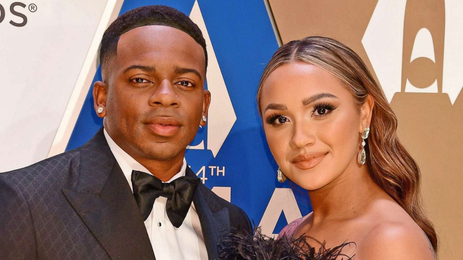PHOTO: Jimmie Allen and Alexis Gale attend the 54th Annual CMA Awards, aired from Nashvilles Music City Center on Nov. 11, 2020, on ABC.