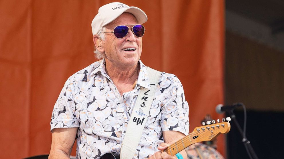 PHOTO: Jimmy Buffett performs during 2022 New Orleans Jazz & Heritage Festival, May 8, 2022 in New Orleans.