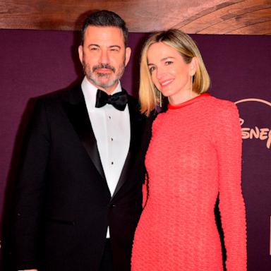 PHOTO: Jimmy Kimmel and Molly McNearney attend The Walt Disney Company Emmy Awards Party at Otium, Jan. 15, 2024, in Los Angeles.