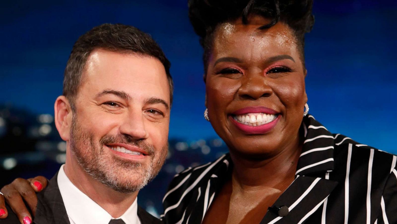 PHOTO: Jimmy Kimmel and Leslie Jones on "Jimmy Kimmel Live!" on Aug. 8, 2019.