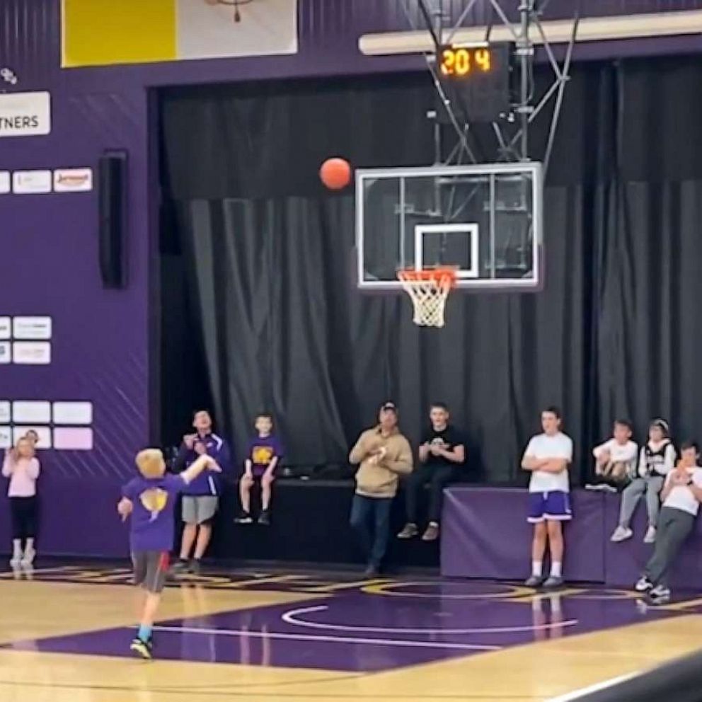 VIDEO: 7th grade student wins $10,000 cash prize after scoring several basketball shots