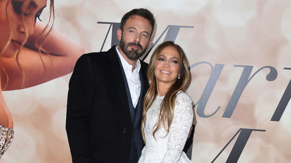 PHOTO: Ben Affleck and Jennifer Lopez arrive at the Los Angeles Special Screening Of "Marry Me," Feb. 8, 2022, in Los Angeles.