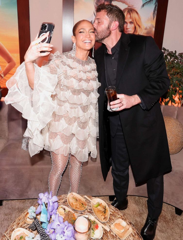 PHOTO: Jennifer Lopez and Ben Affleck at the premiere of "Shotgun Wedding" held at TCL Chinese Theatre on Jan. 18, 2023 in Los Angeles.