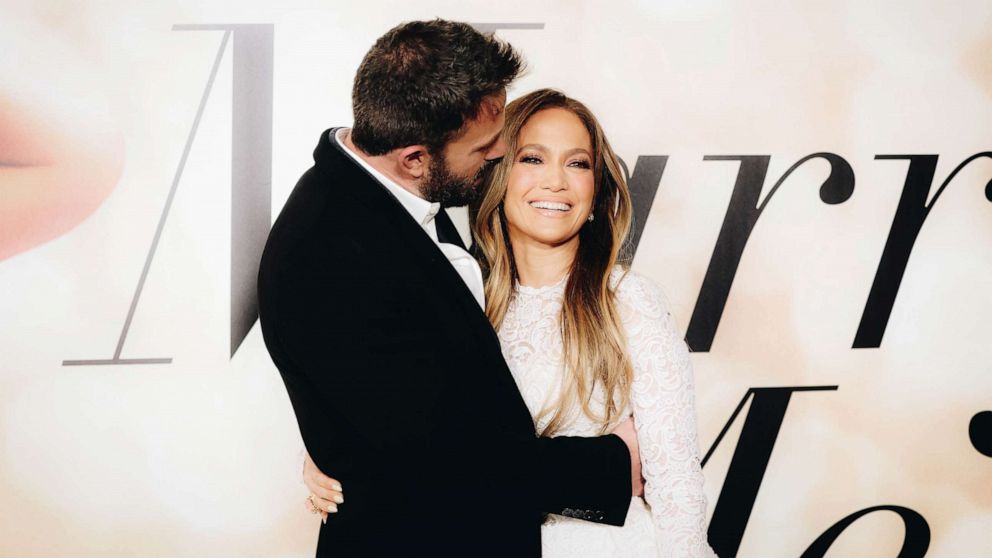 PHOTO: Ben Affleck and Jennifer Lopez attend the Los Angeles special screening of "Marry Me" on Feb. 8, 2022 in Los Angeles.