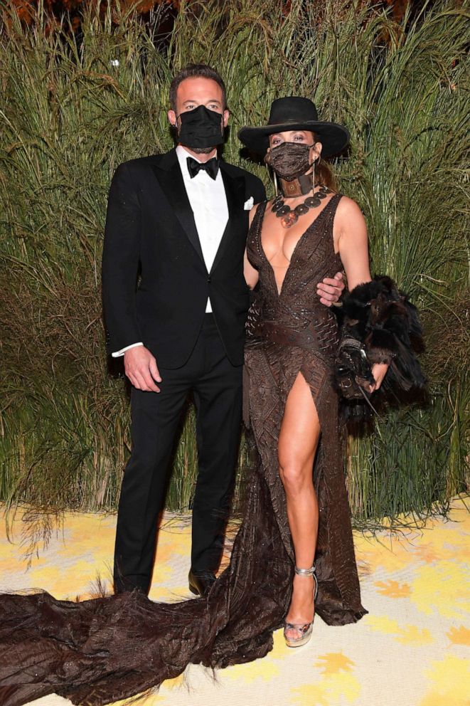 PHOTO: Ben Affleck and Jennifer Lopez attends the The 2021 Met Gala Celebrating In America: A Lexicon Of Fashion at Metropolitan Museum of Art, Sept. 13, 2021, in New York City.