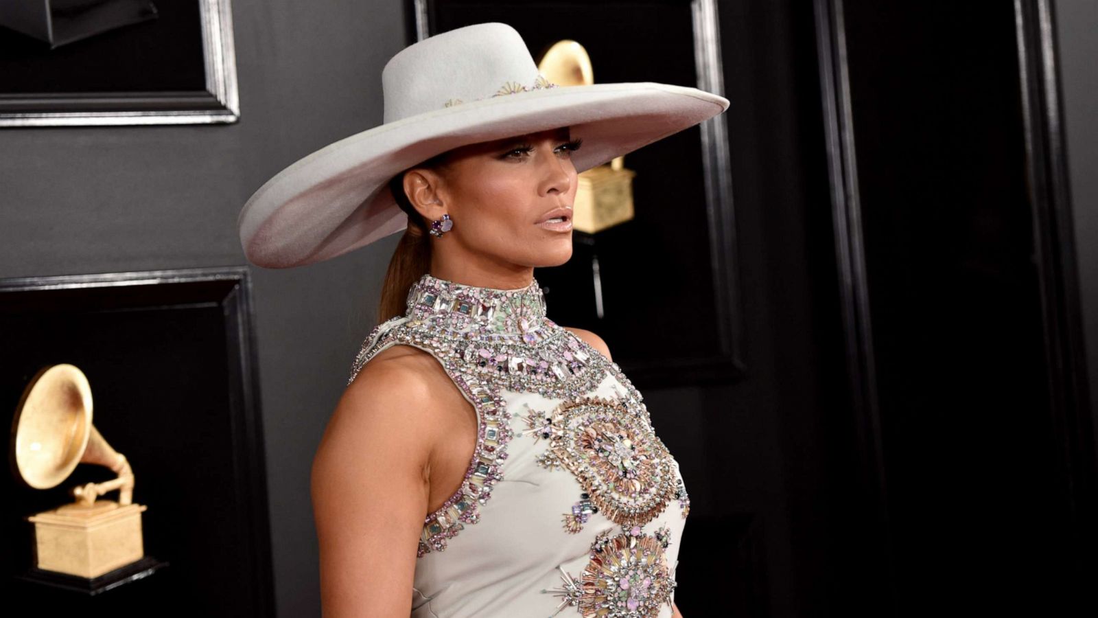 PHOTO: Jennifer Lopez attends the 61st Annual GRAMMY Awards, Feb. 10, 2019, in Los Angeles.