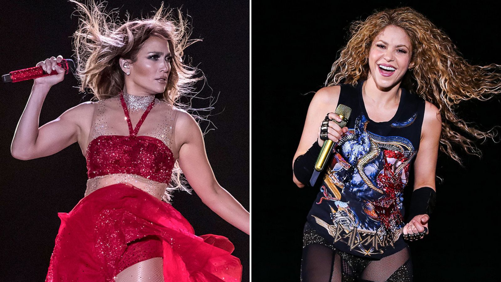 Jennifer Lopez and Shakira show off how they're preparing for the