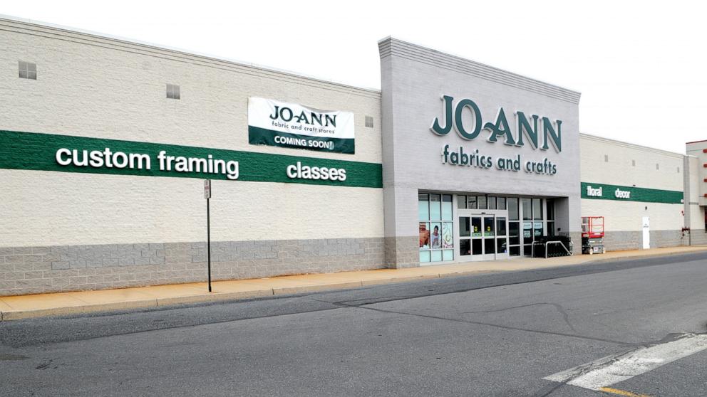 PHOTO: In this April 11, 2012, file photo, a Jo-Ann Fabrics store is shown in Wyomissing, Pa.