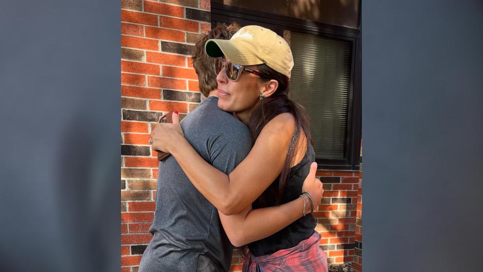 PHOTO: Joanna Gaines shared a picture on Instagram of herself hugging her son as he begins his second year of college.