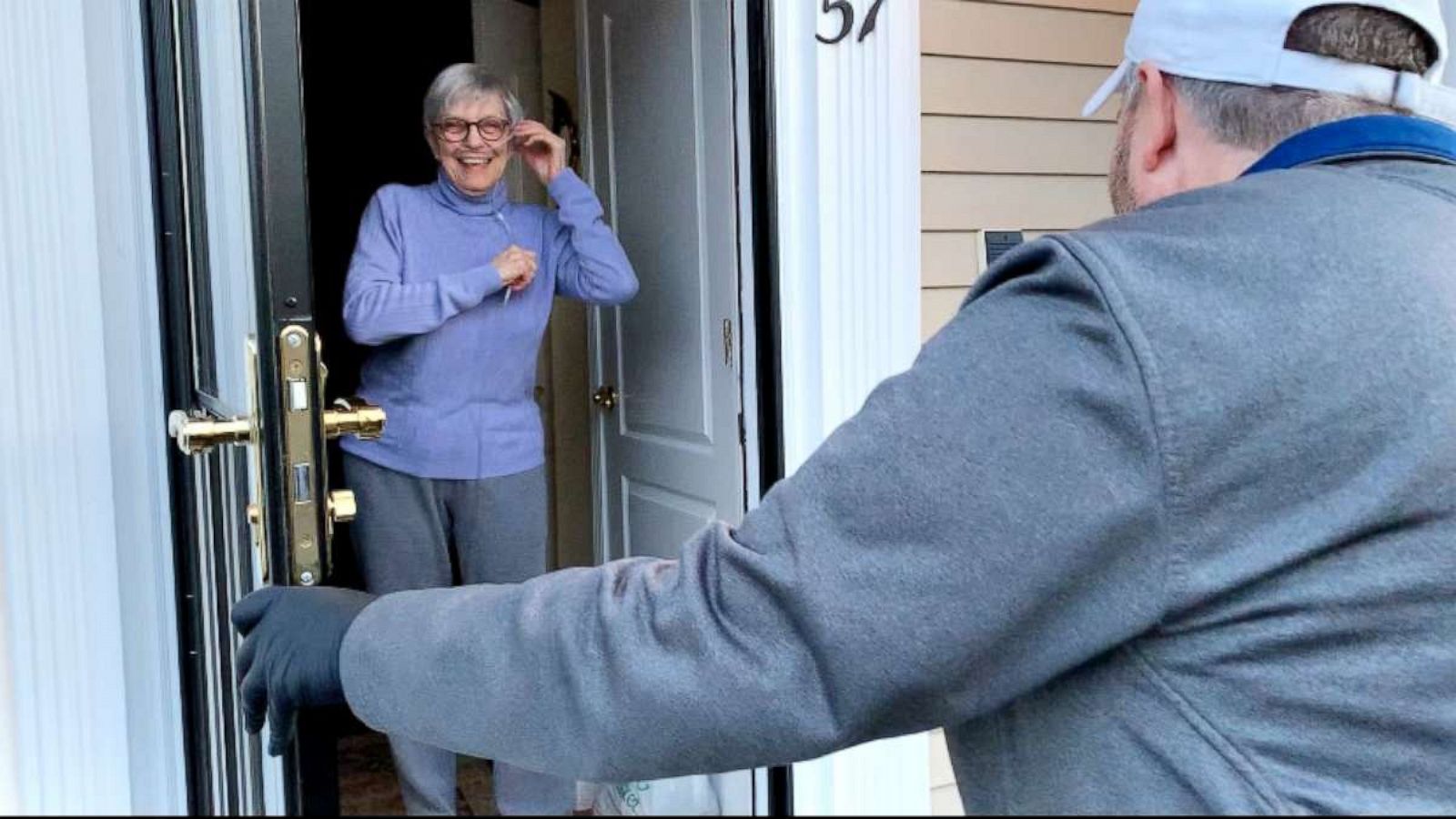 PHOTO: Greg Dailey and his family deliver groceries for the elderly in their Mercer County, New Jersey community due to the coronavirus.