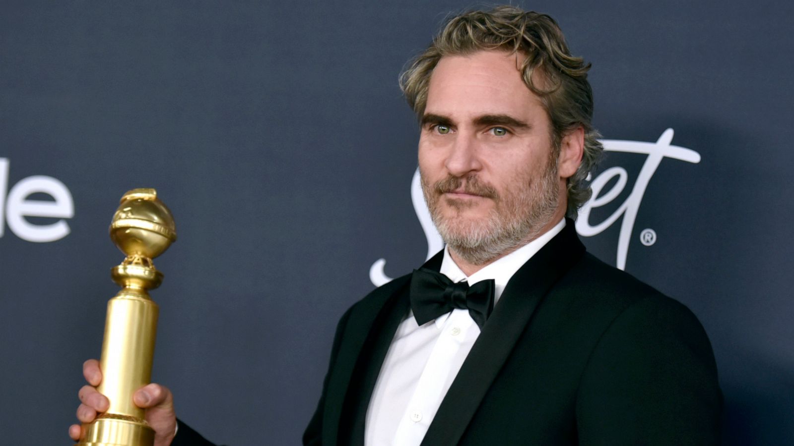 PHOTO: Joaquin Phoenix, winner of the award for best performance by an actor in a motion picture drama for "Joker," arrives at the InStyle and Warner Bros. Golden Globes afterparty at the Beverly Hilton Hotel, Jan. 5, 2020, in Beverly Hills, Calif.