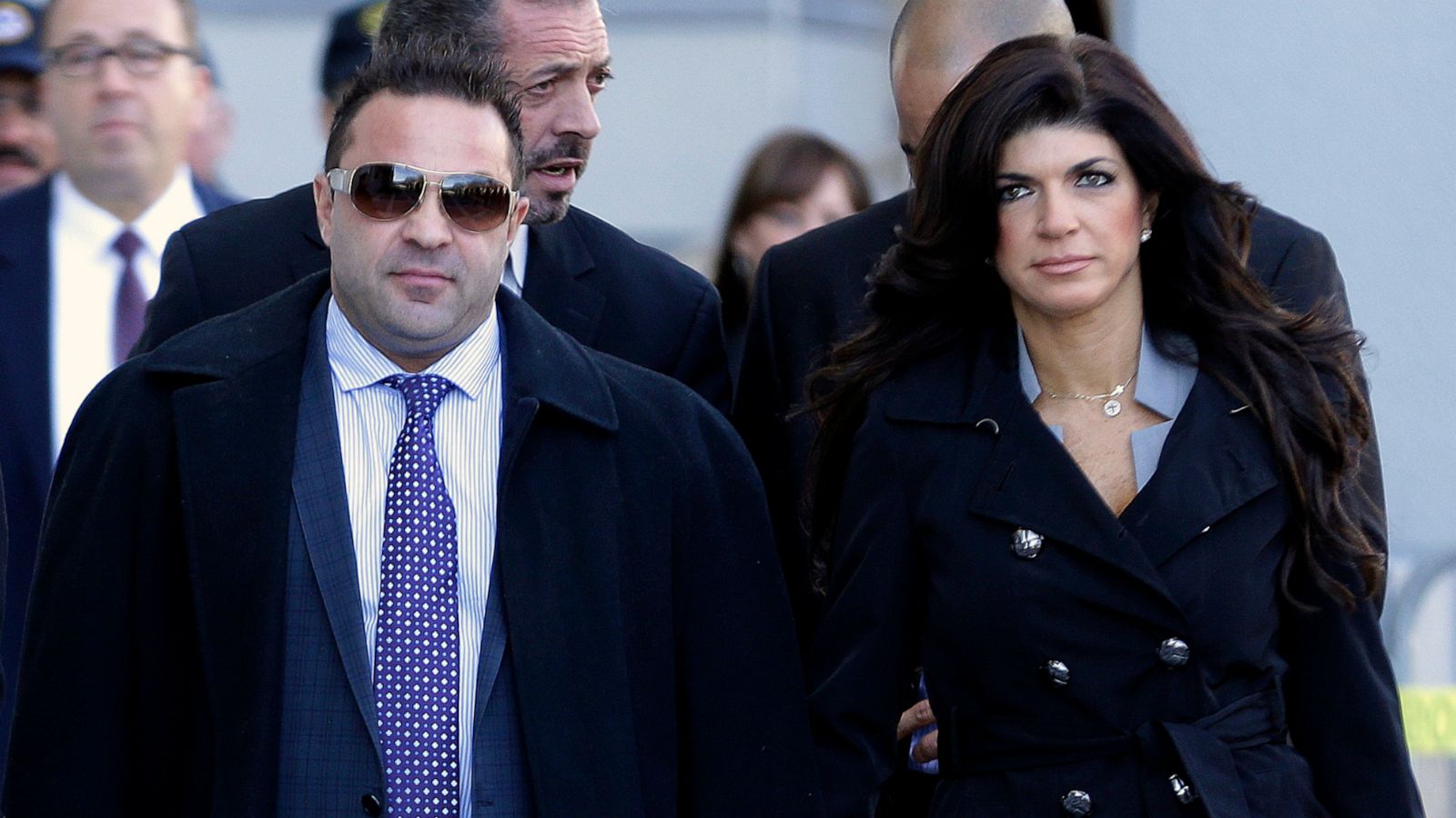 PHOTO: In this Nov. 20, 2013, file photo, Giuseppe "Joe" Giudice, left, and his wife, Teresa Giudice, of Montville Township, N.J., walk out of Martin Luther King Jr. Courthouse after a court appearance, in Newark, N.J.