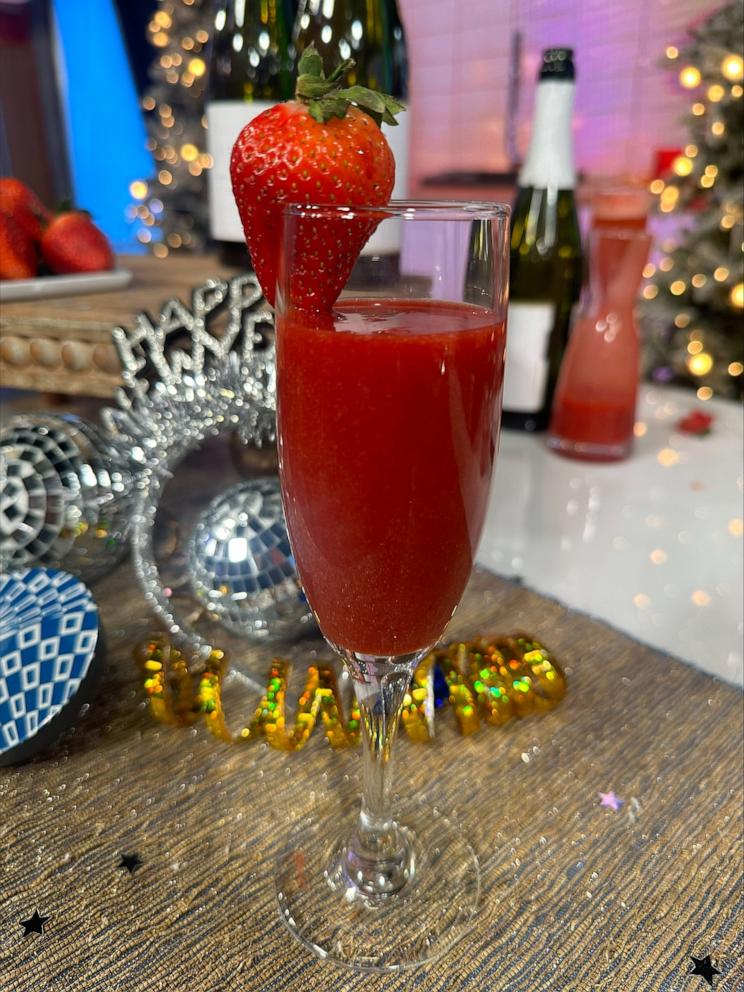 PHOTO: Chef Joe Isidori's strawberry Rossini cocktail is great for a New Year's Eve celebration.