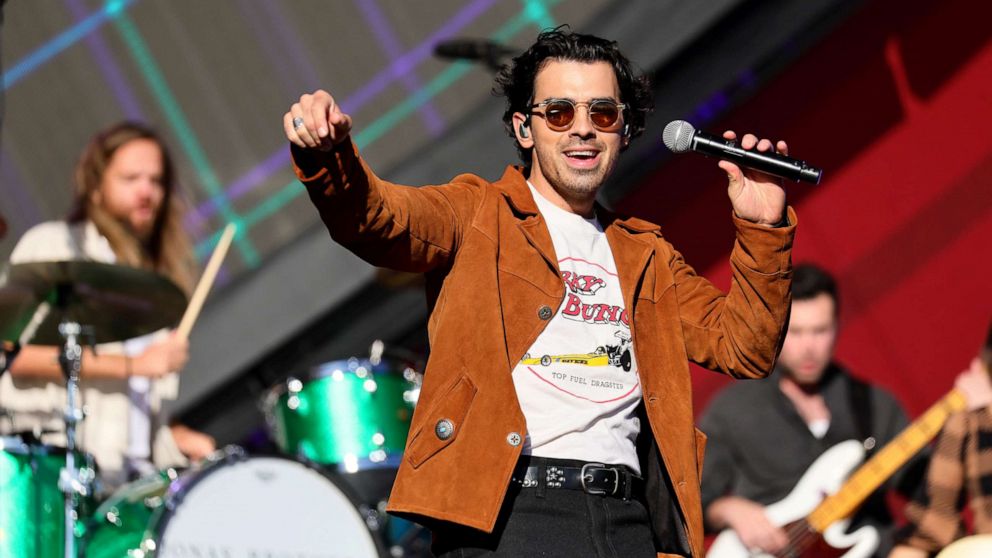 PHOTO: In this Sept. 24, 2022, file photo, Joe Jonas of the Jonas Brothers performs onstage during Global Citizen Festival 2022: New York at Central Park in New York.